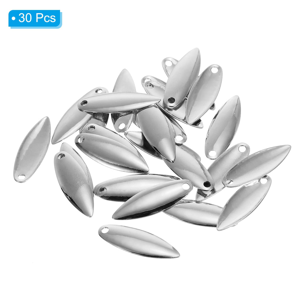 PATIKIL DIY lure blades 30-pack in silver for easy lure customization