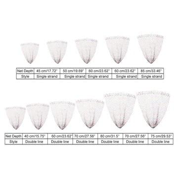 PATIKIL double braided head reinforcement enhances net durability.