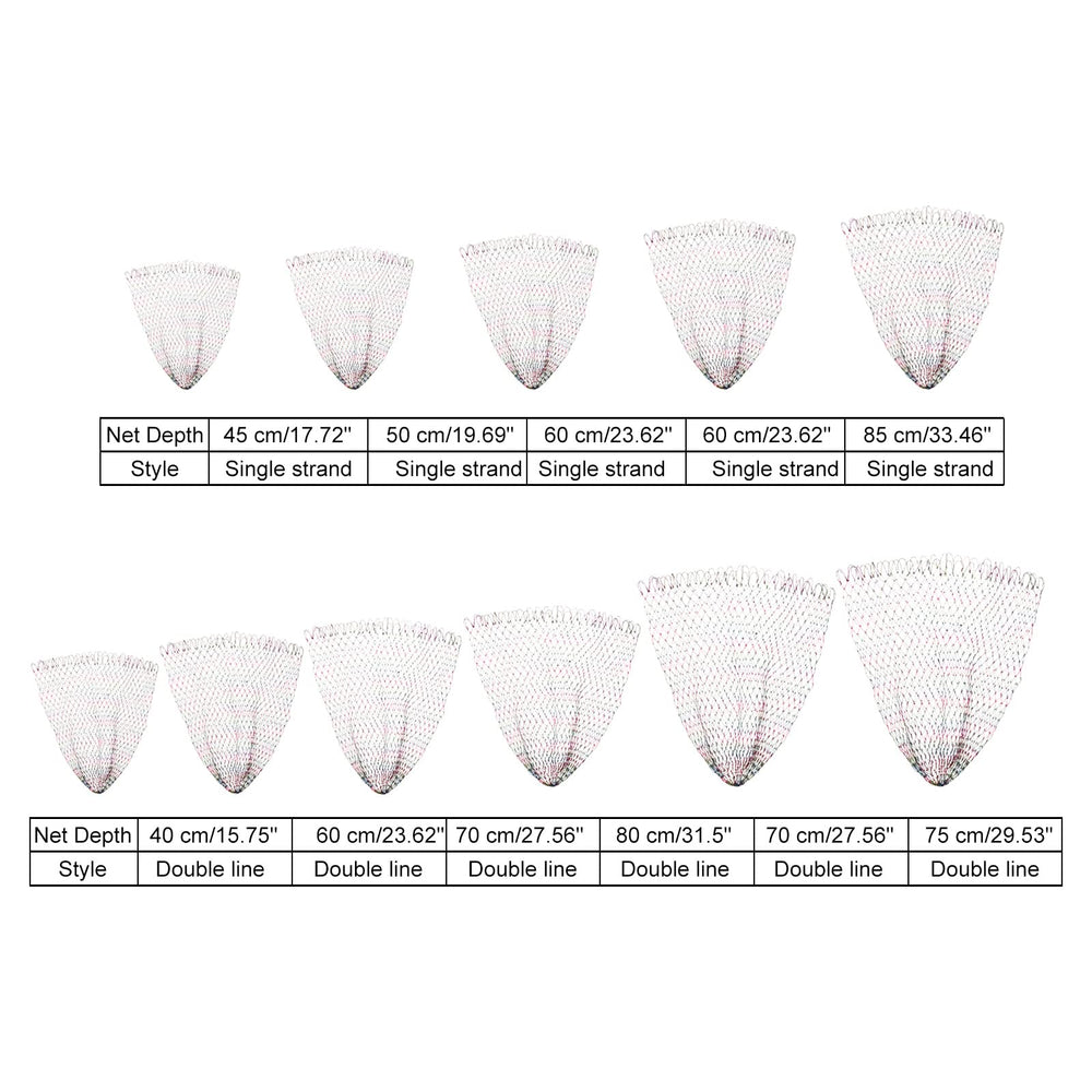 PATIKIL double braided head reinforcement enhances net durability.