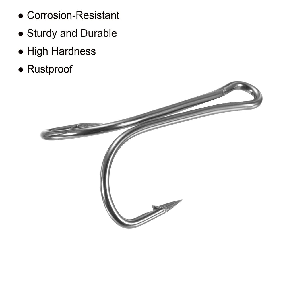 PATIKIL Double Fish Hooks size 10 ideal for freshwater and saltwater use