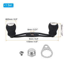 PATIKIL double knob grip enhances control and comfort during long casts