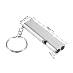 PATIKIL double-tube whistle provides louder signals over long distances.