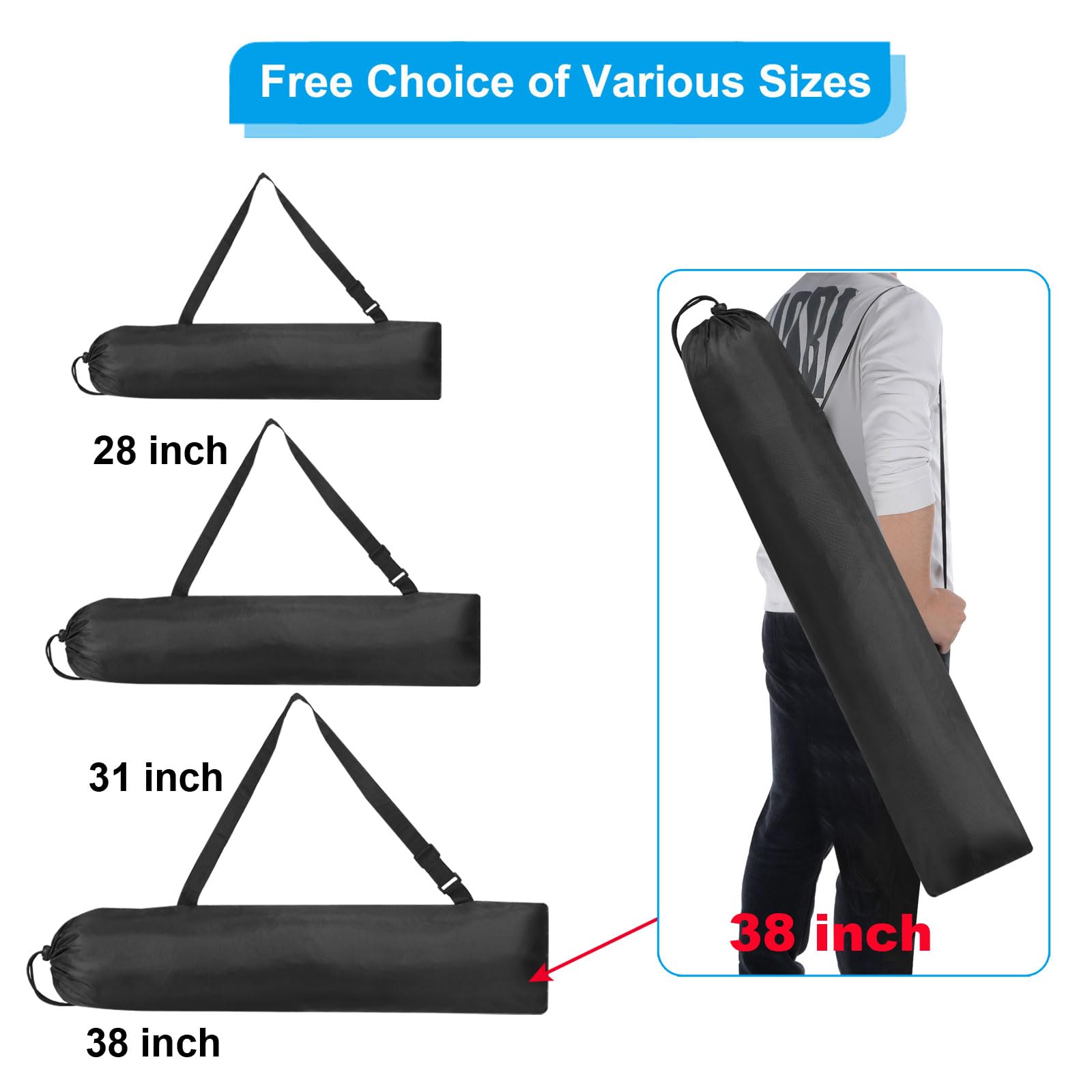 PATIKIL drawstring closure helps secure items quickly after use.