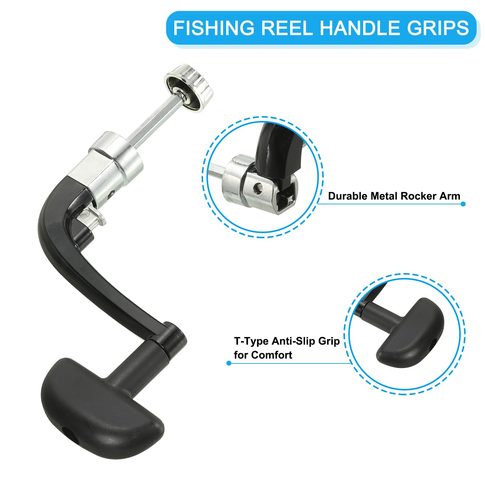 PATIKIL anti-slip grip provides secure control during casts