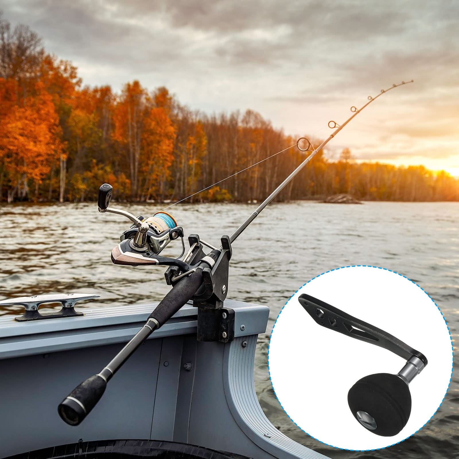 PATIKIL corrosion resistant reel handle withstands splashes on fishing days