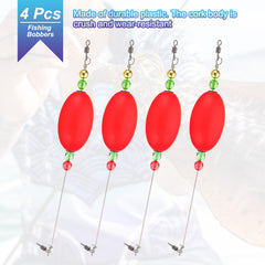 PATIKIL durable plastic cork body floats stay colorful and reliable