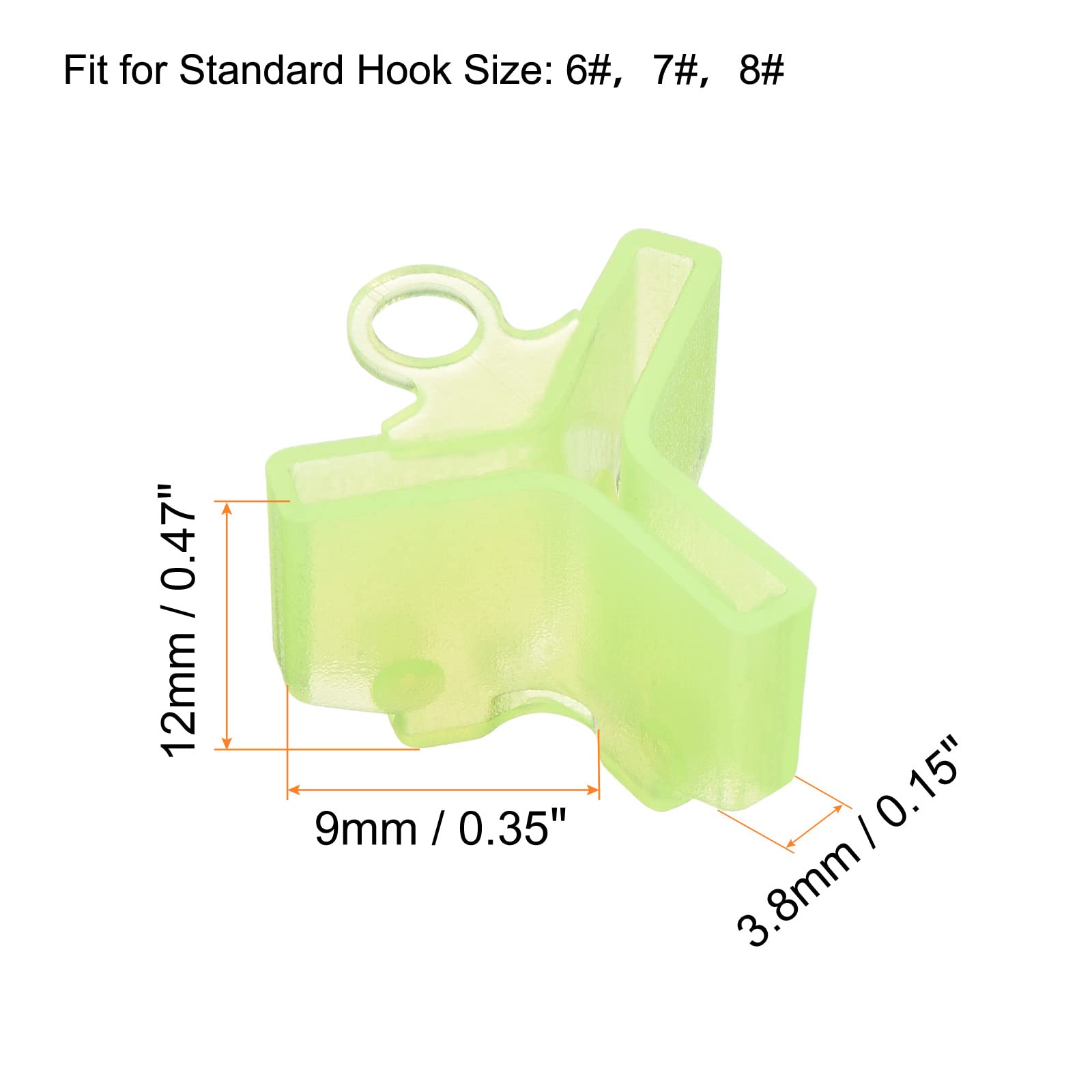 PATIKIL durable plastic treble hook cover keeps hooks secure and in good shape.