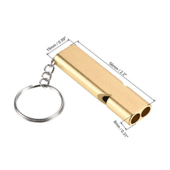 PATIKIL emergency survival whistle gold pack with keyring for backpack