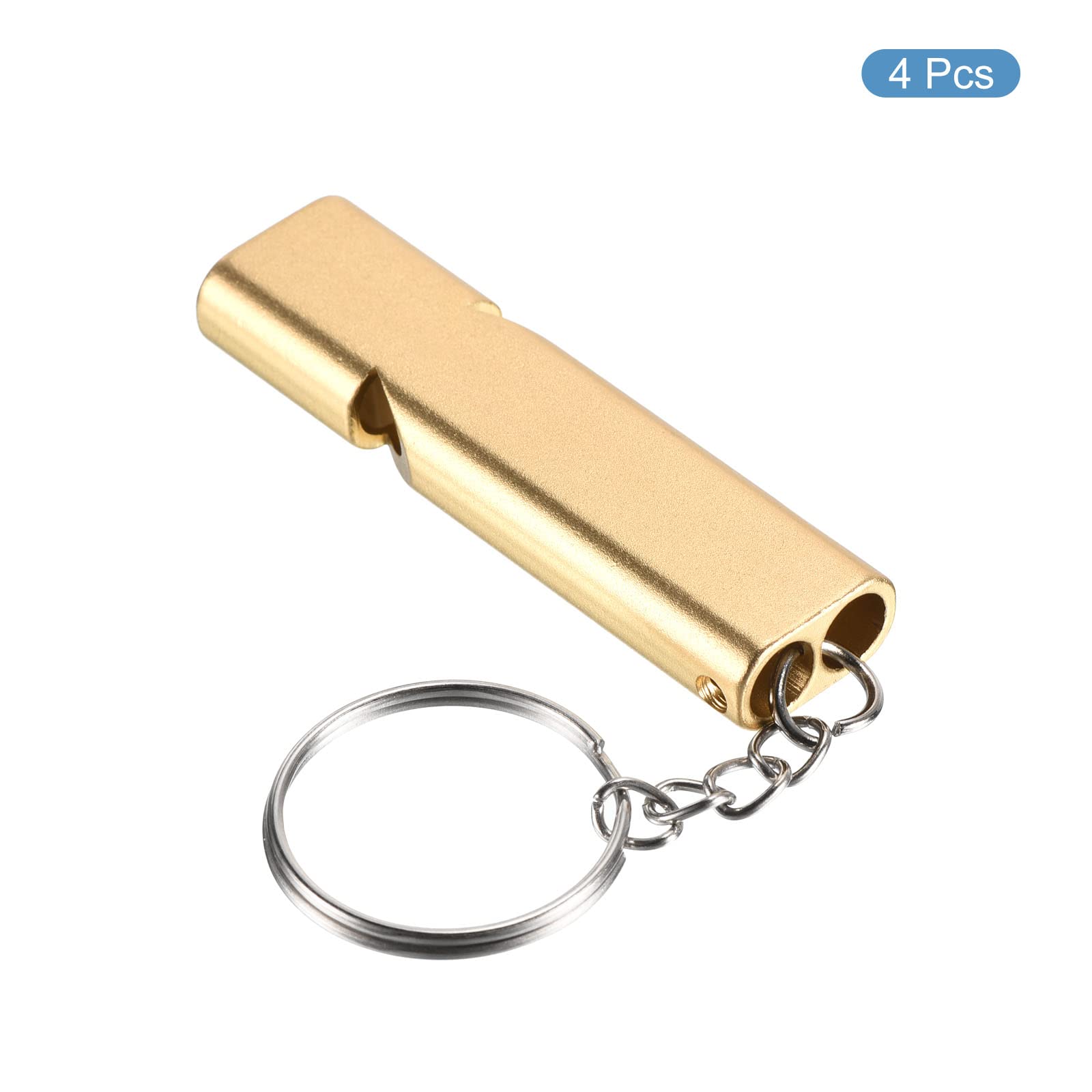 PATIKIL gold whistle on hiking gear for quick access