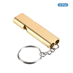 PATIKIL gold whistle on hiking gear for quick access