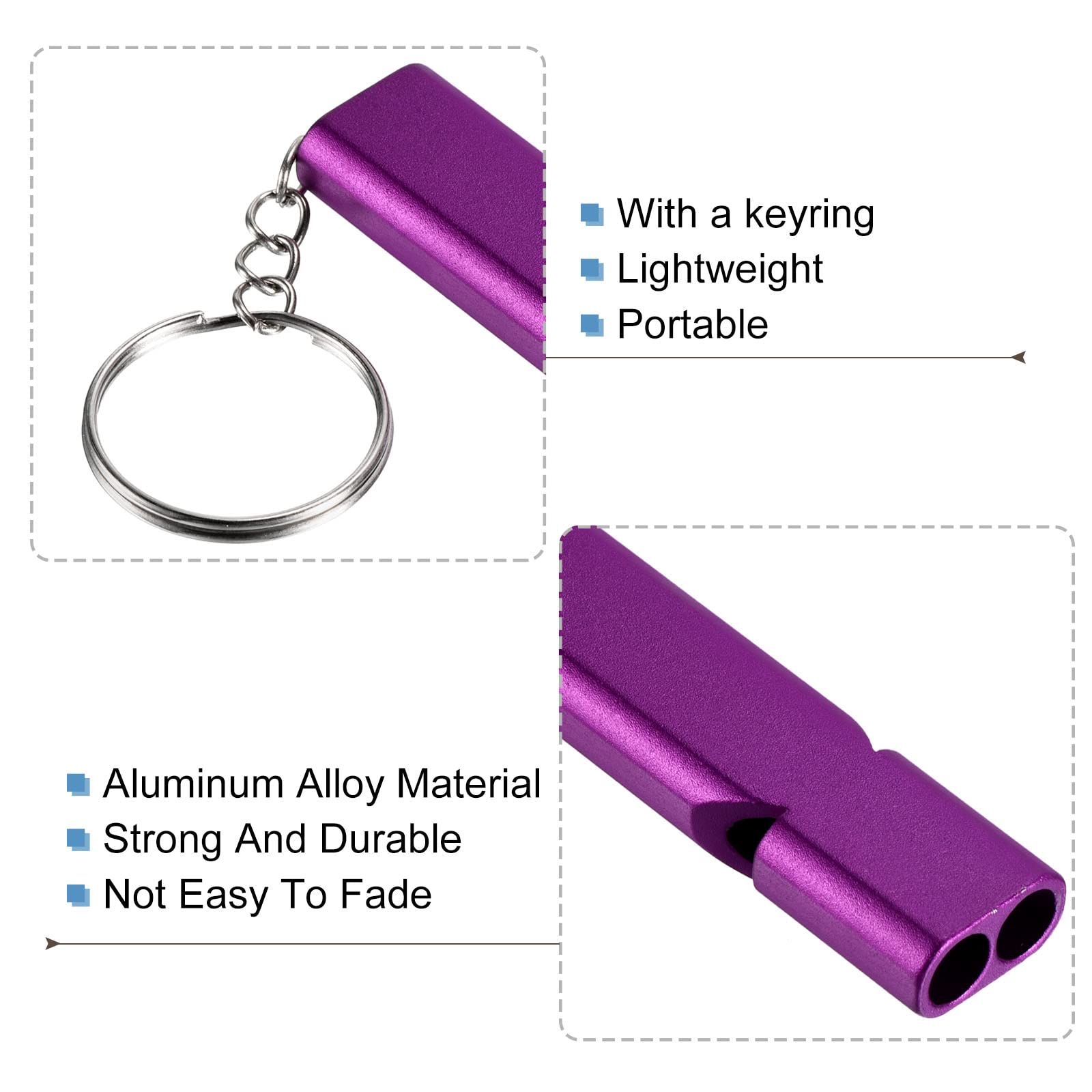PATIKIL whistle attached to a backpack for easy access during outdoor adventures.