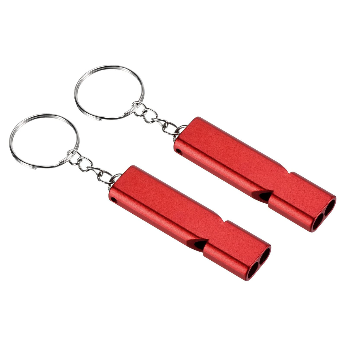 PATIKIL emergency whistle dual-tube red for loud outdoor signaling