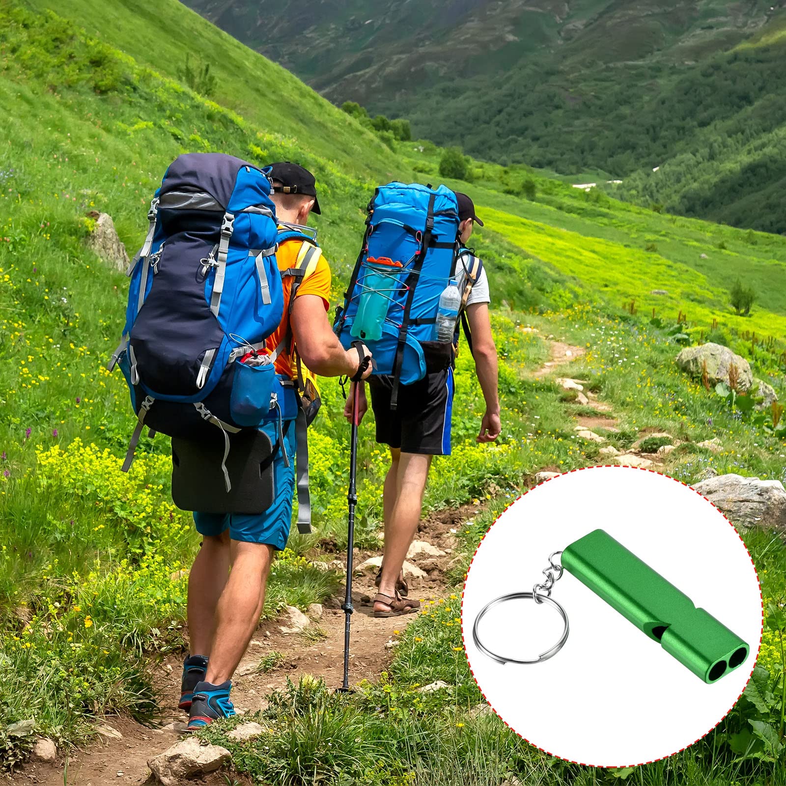 PATIKIL Emergency Whistle – ready for outdoor use with high-frequency dual chamber design