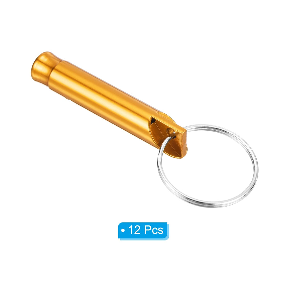 PATIKIL Emergency Whistles gold on keychain for quick access