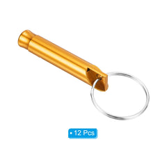 PATIKIL Emergency Whistles gold on keychain for quick access
