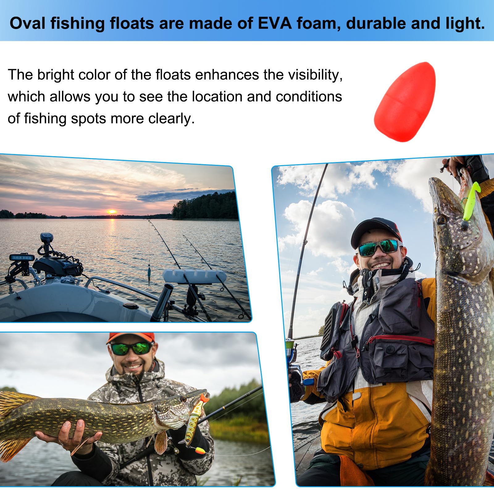 PATIKIL EVA foam floats offer lightweight buoyancy with low water absorption.