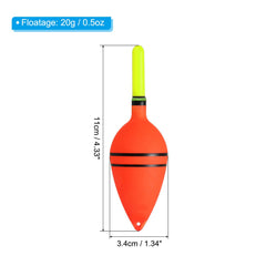 PATIKIL EVA slip bobber shows bait depth with green glow