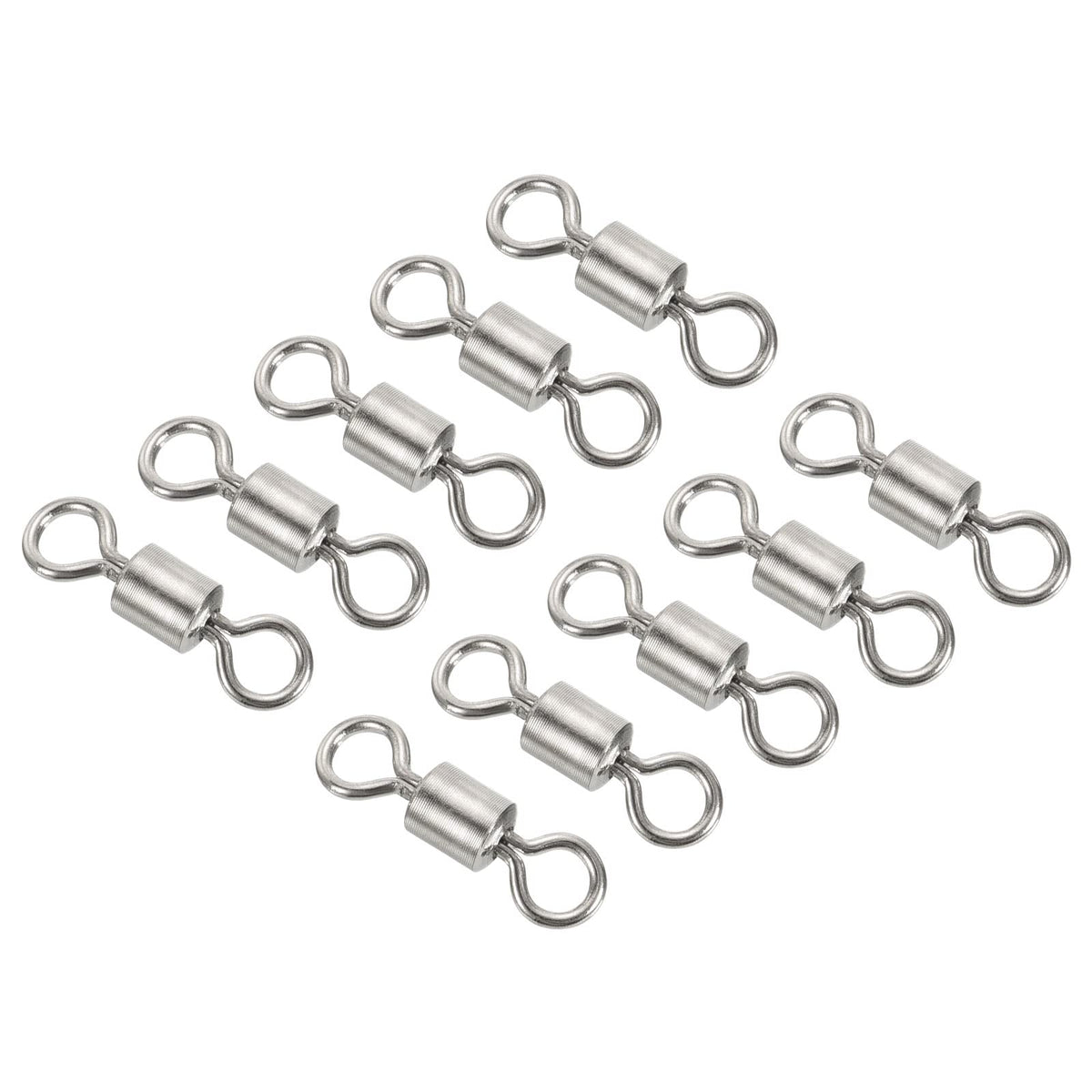 PATIKIL copper barrel swivel close-up with polished finish and 125 lb strength.