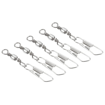 PATIKIL barrel swivel with interlock snap for tangle-free fishing