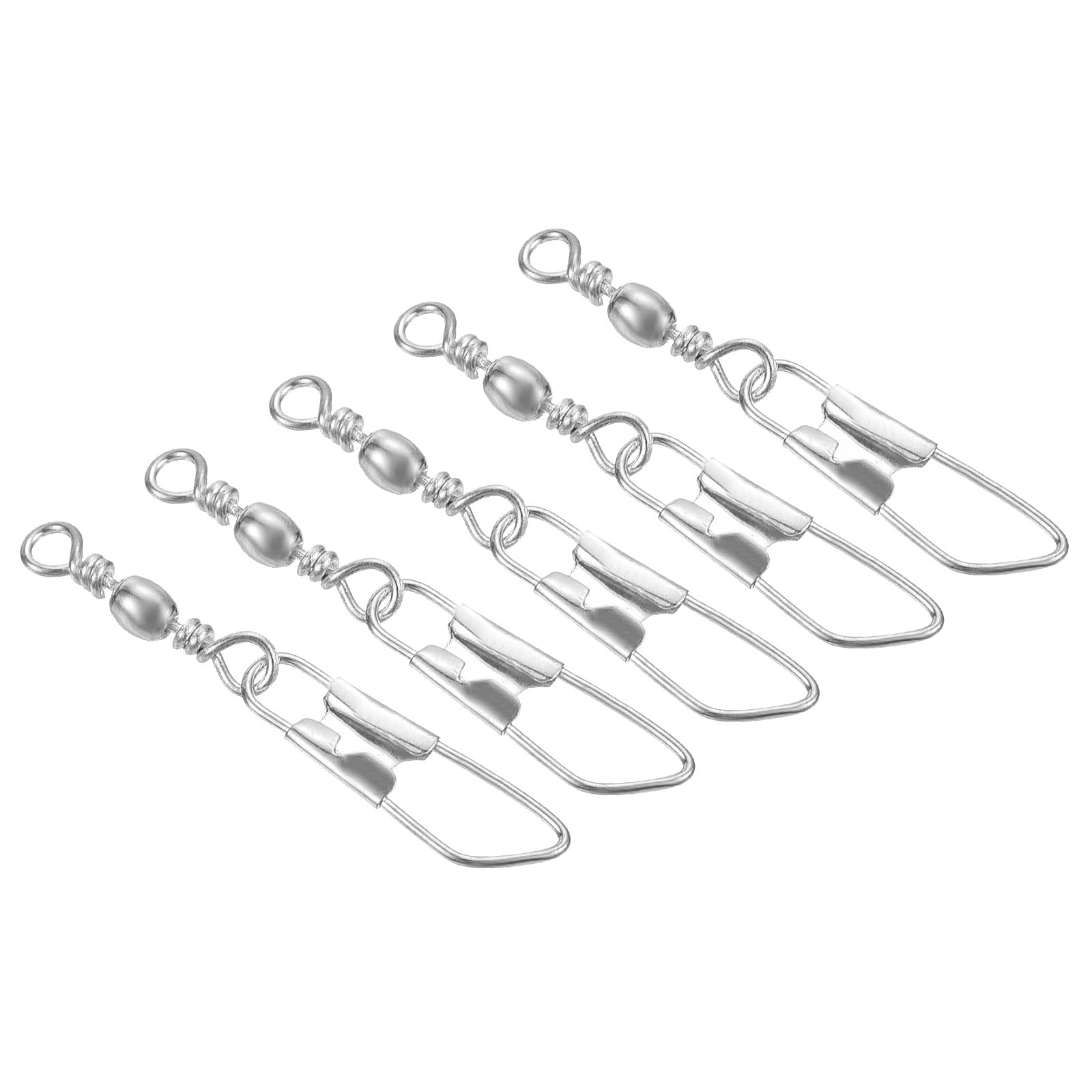 PATIKIL fishing barrel swivel with interlock snap for secure lure connections and easy swaps.