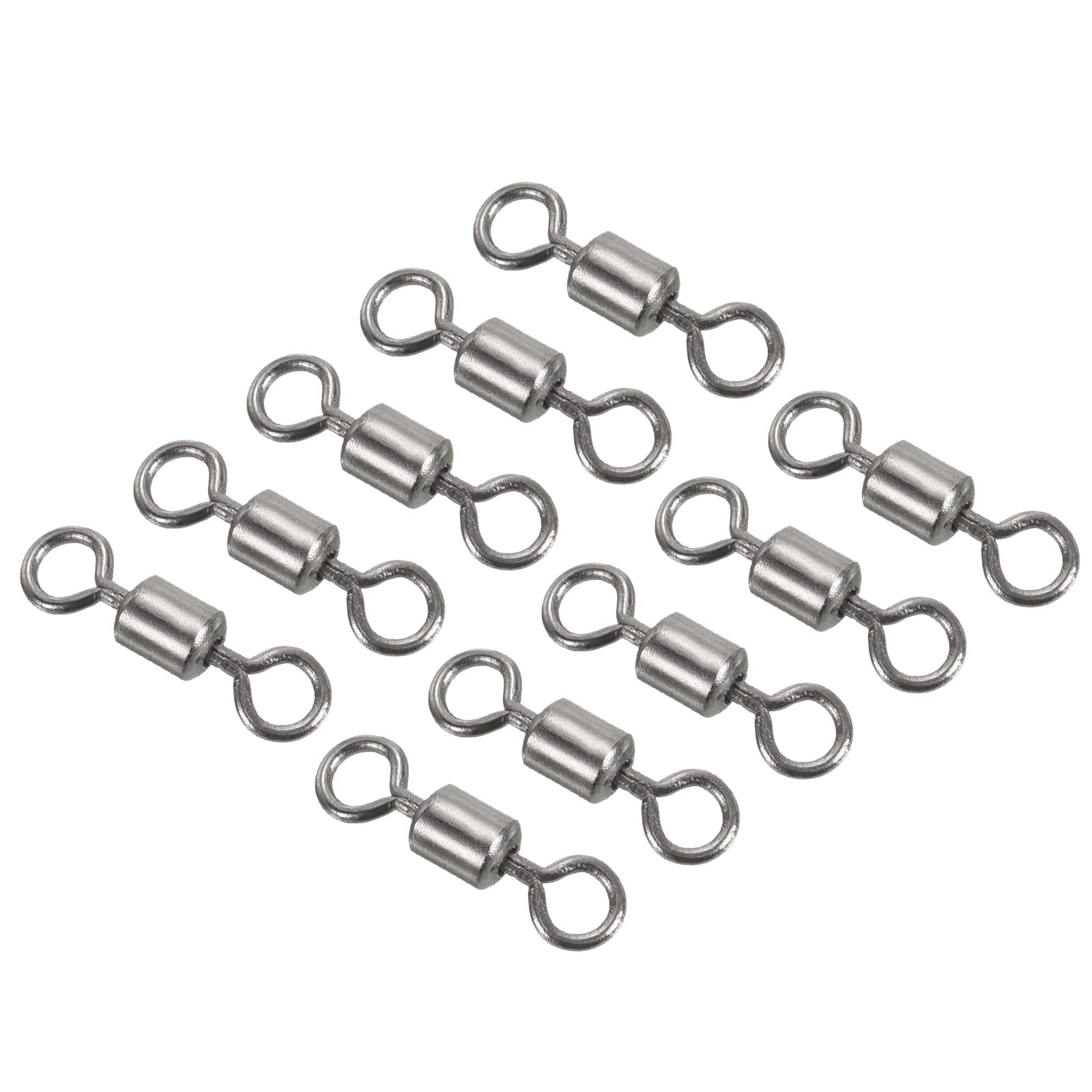 PATIKIL fishing barrel swivels 40-pack with polished copper finish for tangle-free lines.