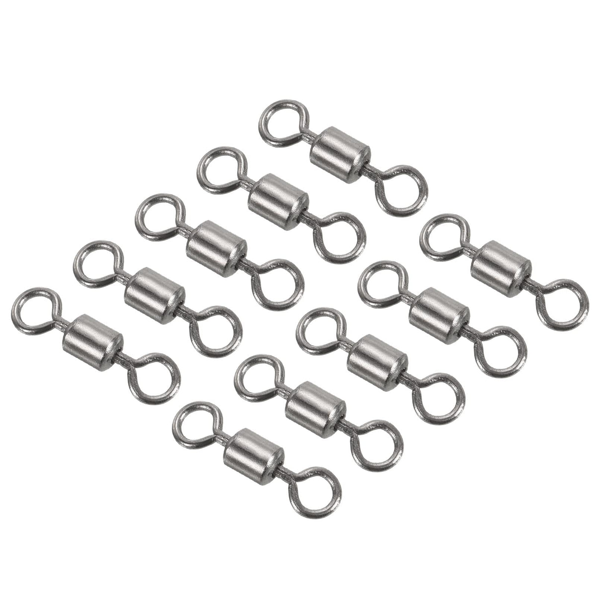 PATIKIL fishing barrel swivels 40-pack with polished copper finish for tangle-free lines.