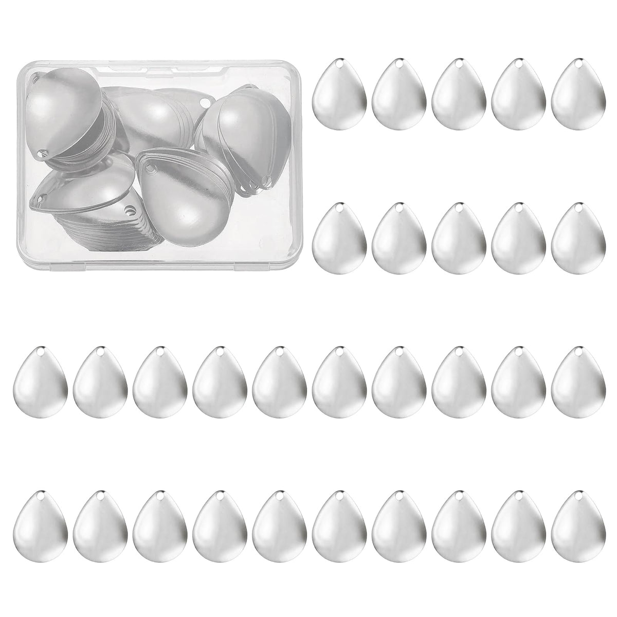 PATIKIL fishing blade 40-pack for quick blade swaps and added water flash.