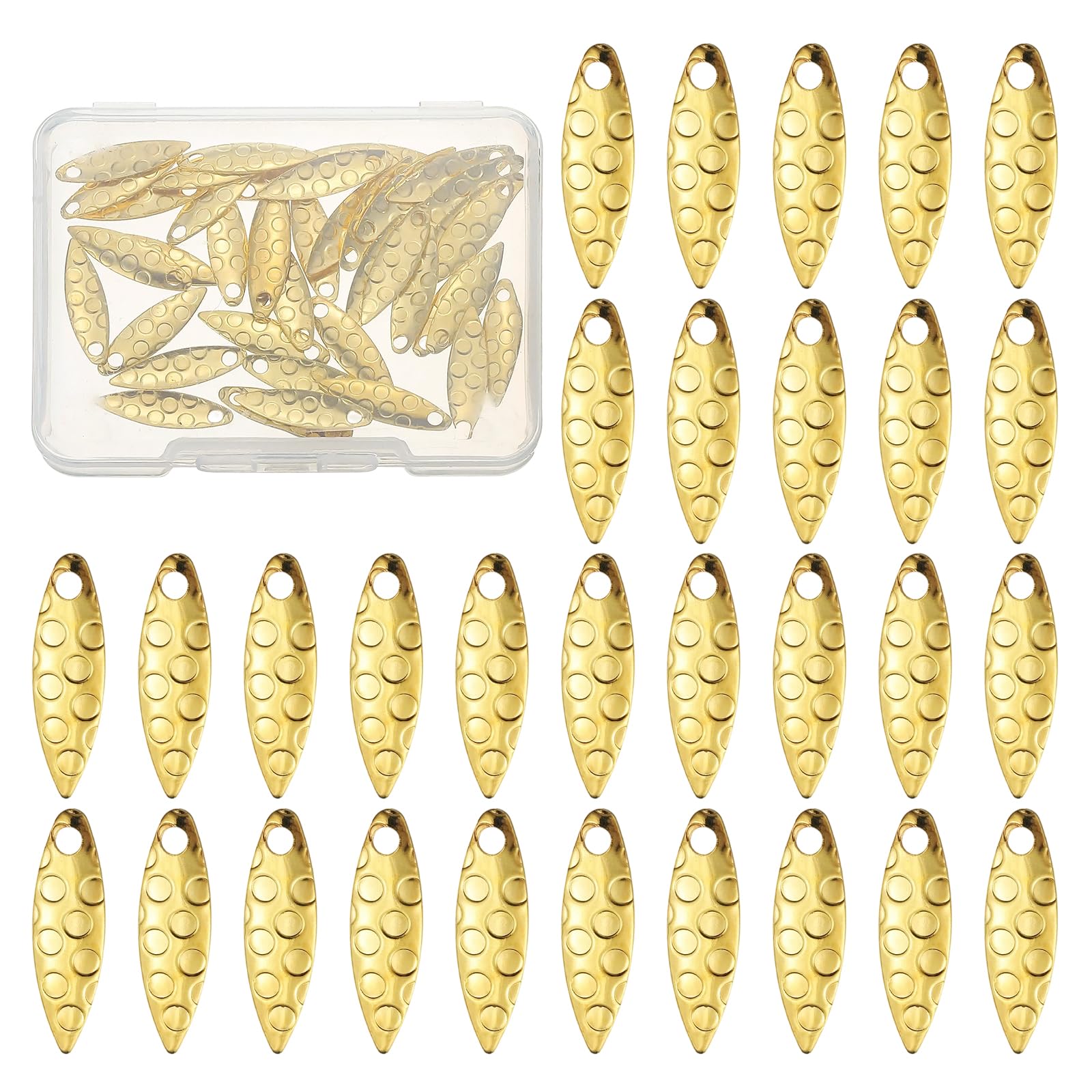 PATIKIL fishing blade in gold tone for vibrant attraction.