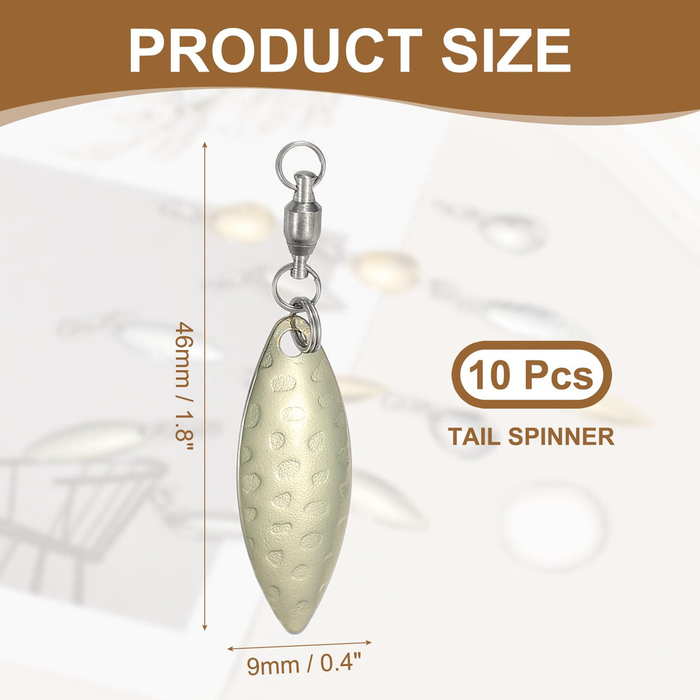 PATIKIL fishing blades gold close-up showing durable electroplated finish for rust resistance