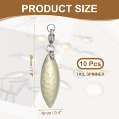 PATIKIL fishing blades gold close-up showing durable electroplated finish for rust resistance