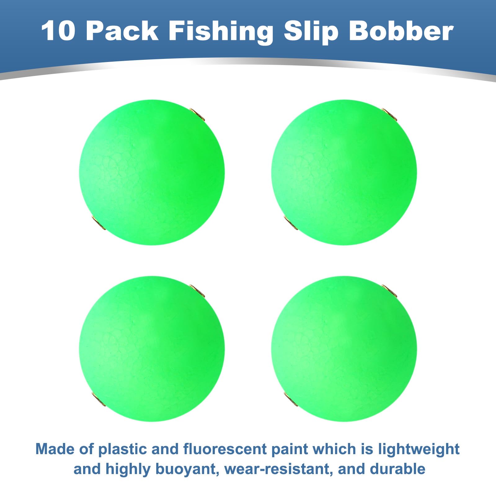 PATIKIL fishing bobber green pack of 10 for ready setups.