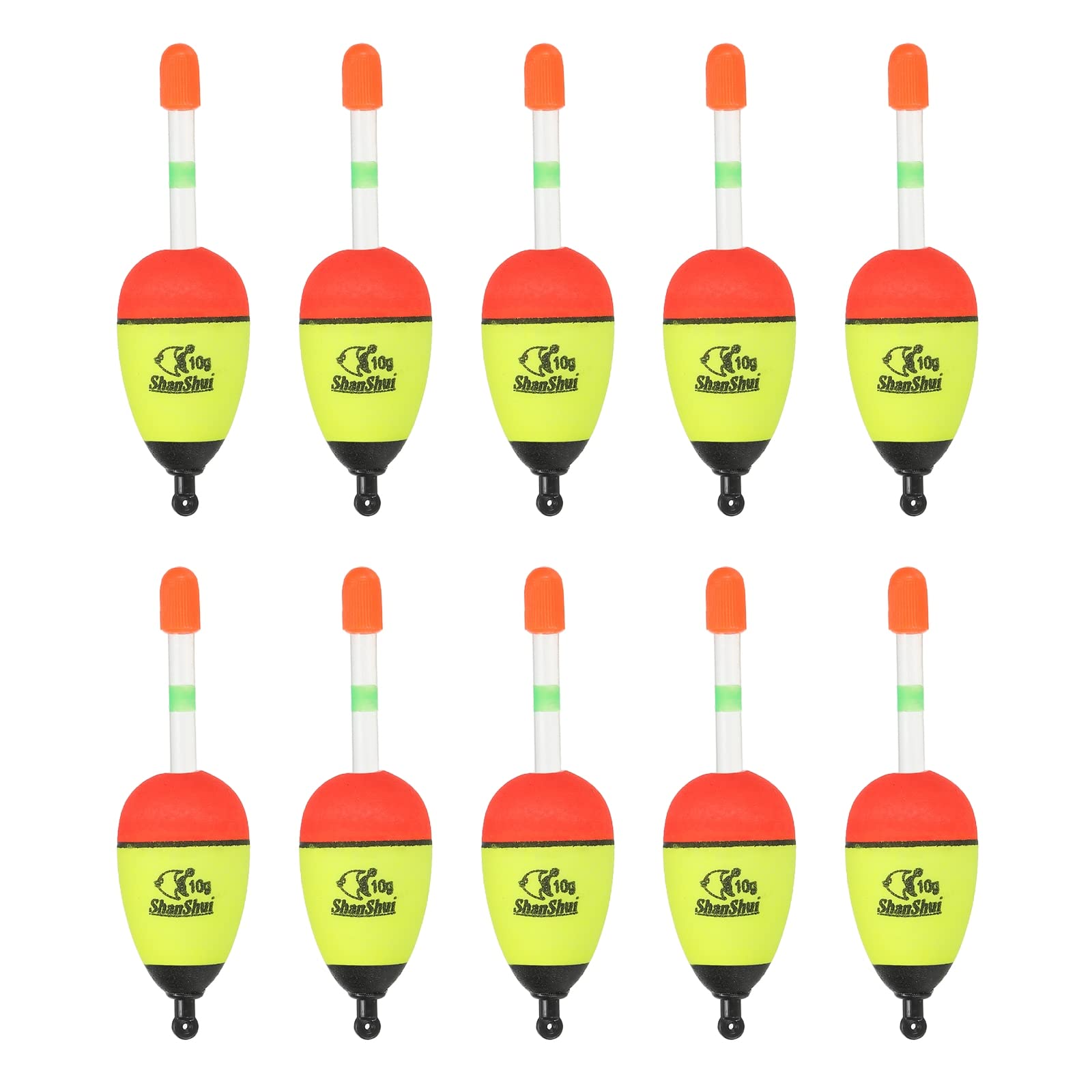 PATIKIL fishing bobbers yellow pack for clear bite detection on water