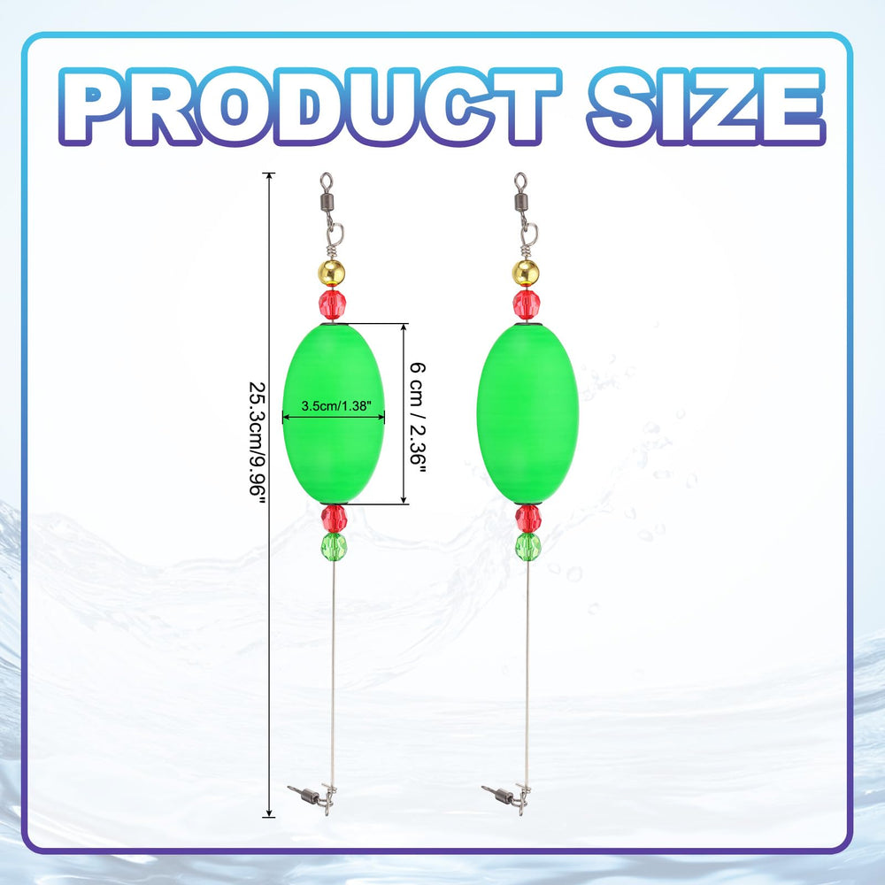 PATIKIL green 4-pack bobbers ready for reliable visibility.