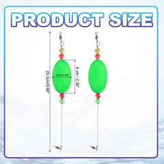PATIKIL green 4-pack bobbers ready for reliable visibility.