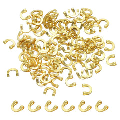 PATIKIL gold tone fishing clevis 4.4mm U-shaped brass link - 100 pcs