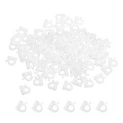 PATIKIL White D-shaped fishing clevis 7.9mm (0.31 inch) – 100 pieces