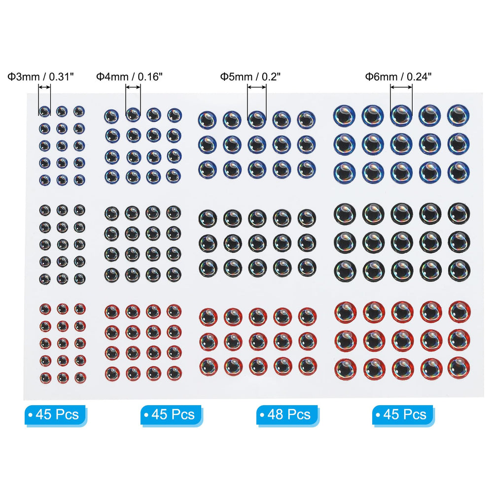 PATIKIL 4mm fishing eye sticker delivers enhanced lure visibility in clear water.