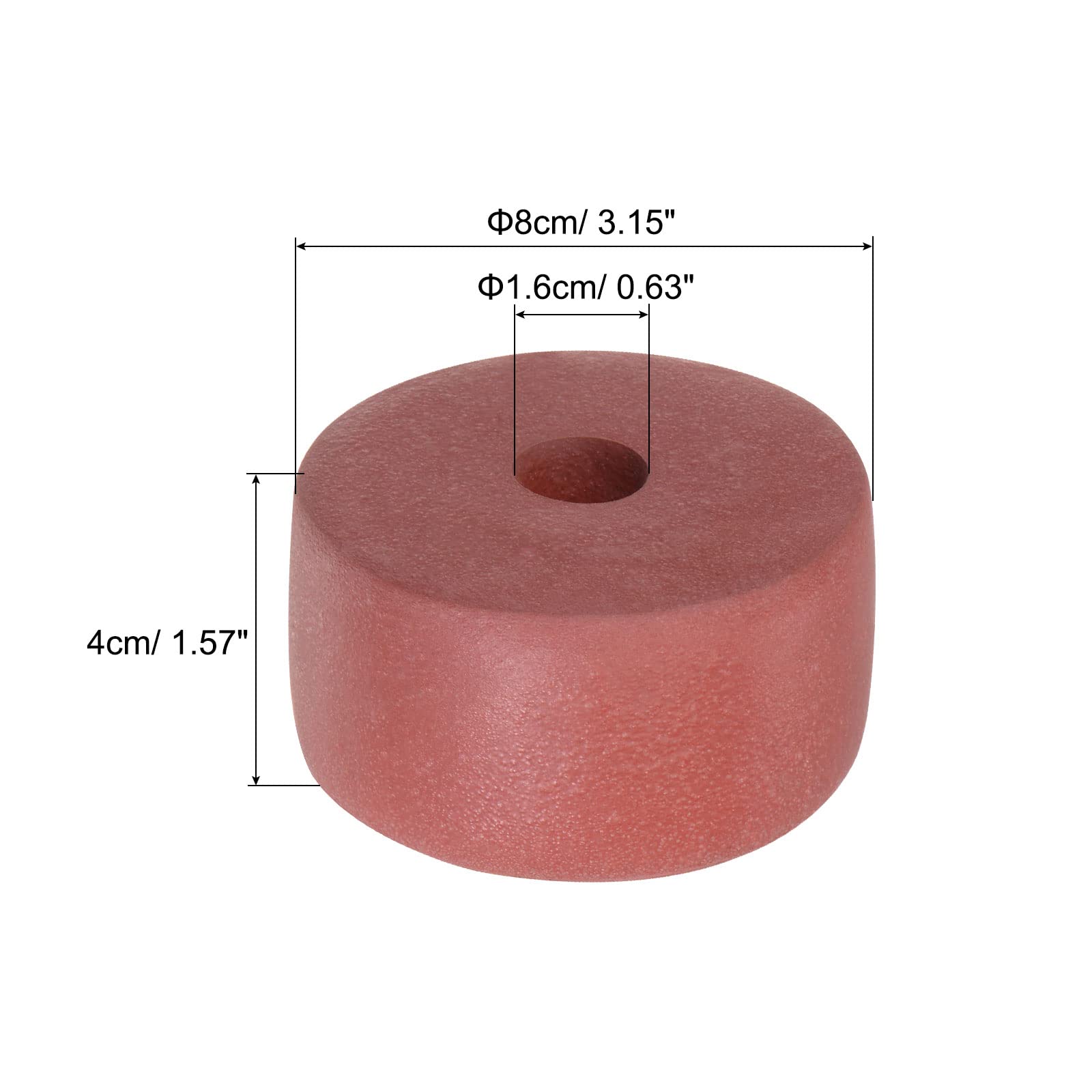 Red PATIKIL marker buoy pair ready for use with rope