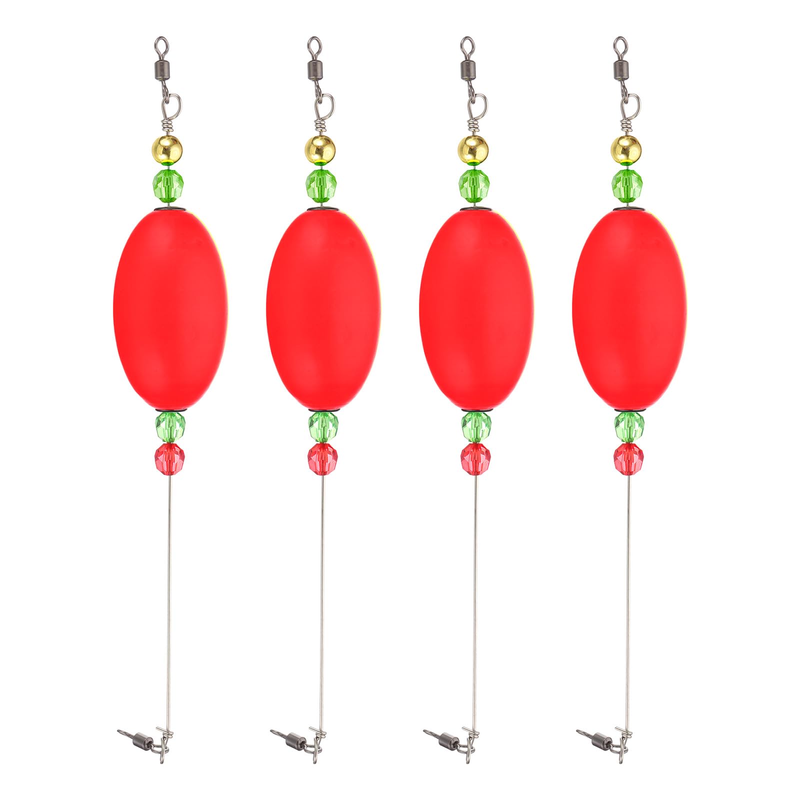 PATIKIL fishing floats 10 inch red for high-sensitivity bite detection