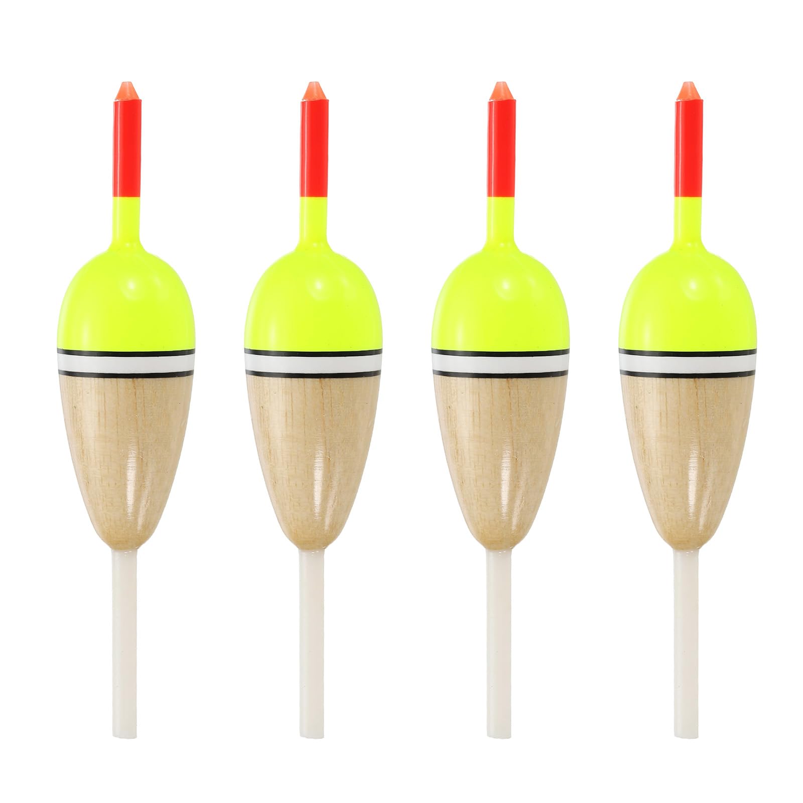 PATIKIL fishing floats in red and yellow with clear visibility for long casts