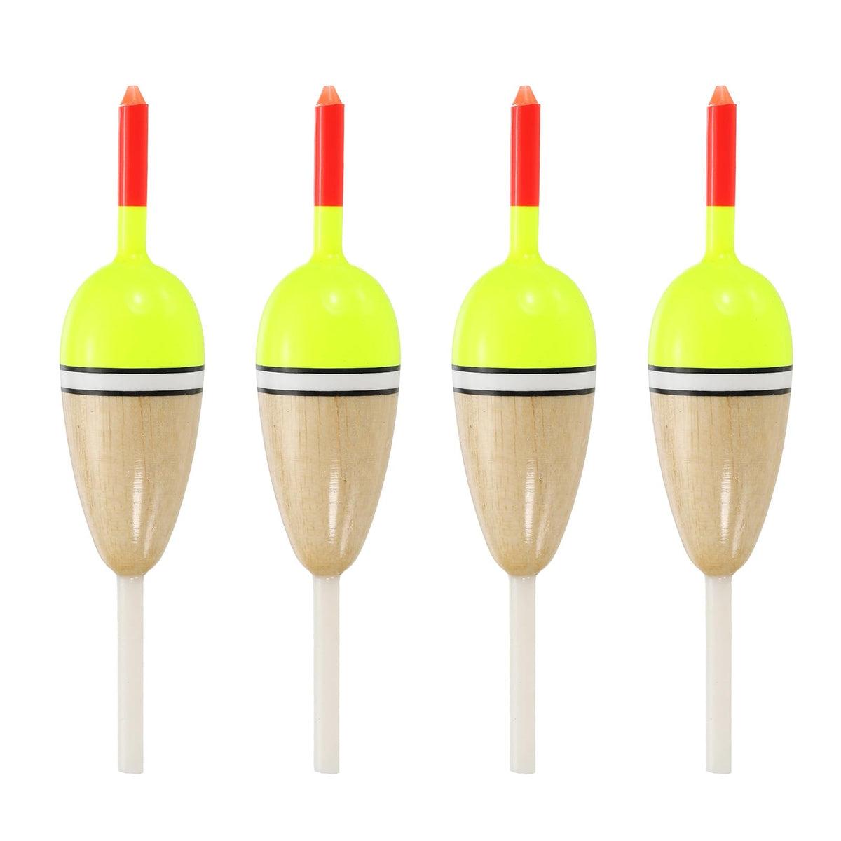 PATIKIL fishing floats in red and yellow with clear visibility for long casts