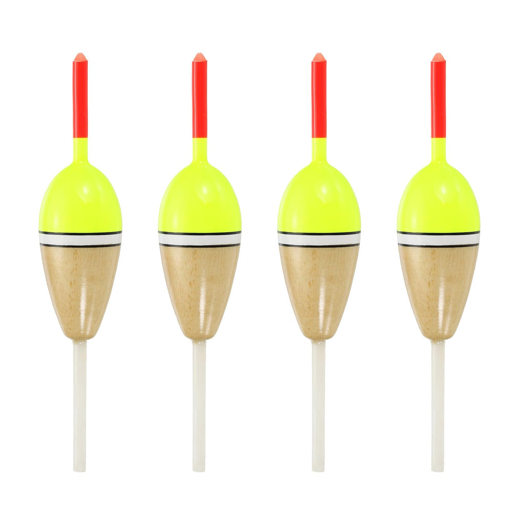 PATIKIL fishing float with red-yellow cork body for clear bite signals.
