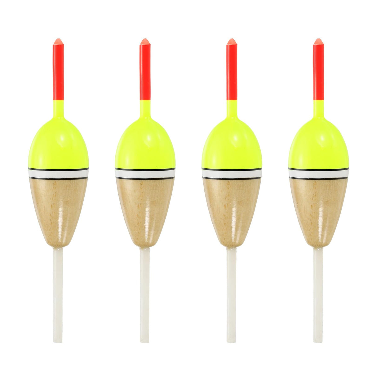 PATIKIL fishing float with red-yellow cork body for clear bite signals.