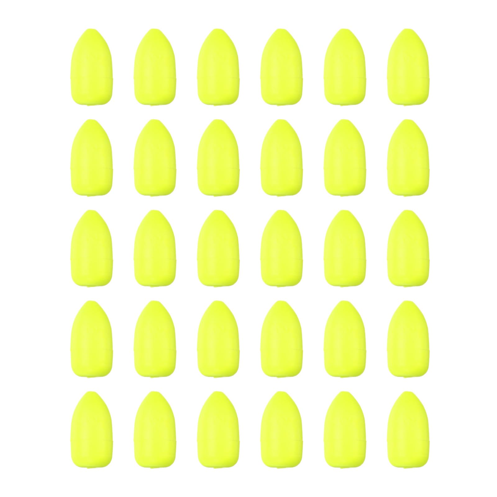 PATIKIL oval foam floats in yellow for brighter visibility on open water.