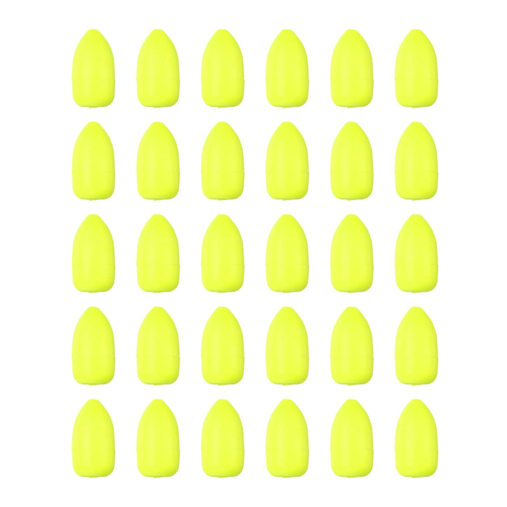 PATIKIL oval foam floats in yellow for brighter visibility on open water.
