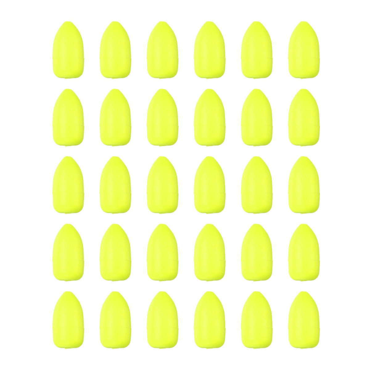 PATIKIL oval foam floats in yellow for brighter visibility on open water.