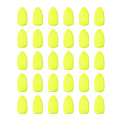PATIKIL oval foam floats in yellow for brighter visibility on open water.