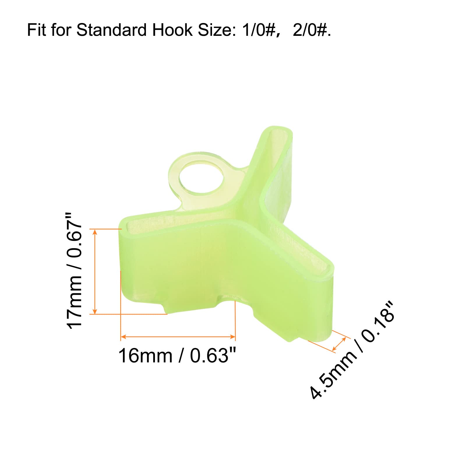 PATIKIL bonnet yellow buckle close-up shows secure hold on treble hooks.