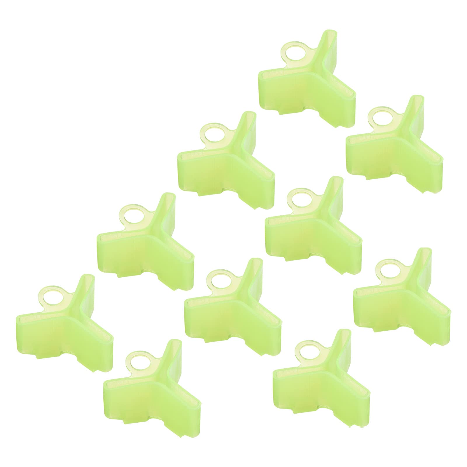 PATIKIL fishing hook bonnet yellow pack protects hooks and prevents tangling.