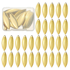 PATIKIL gold-tone fishing lure blade close-up highlights bright shine for visibility.